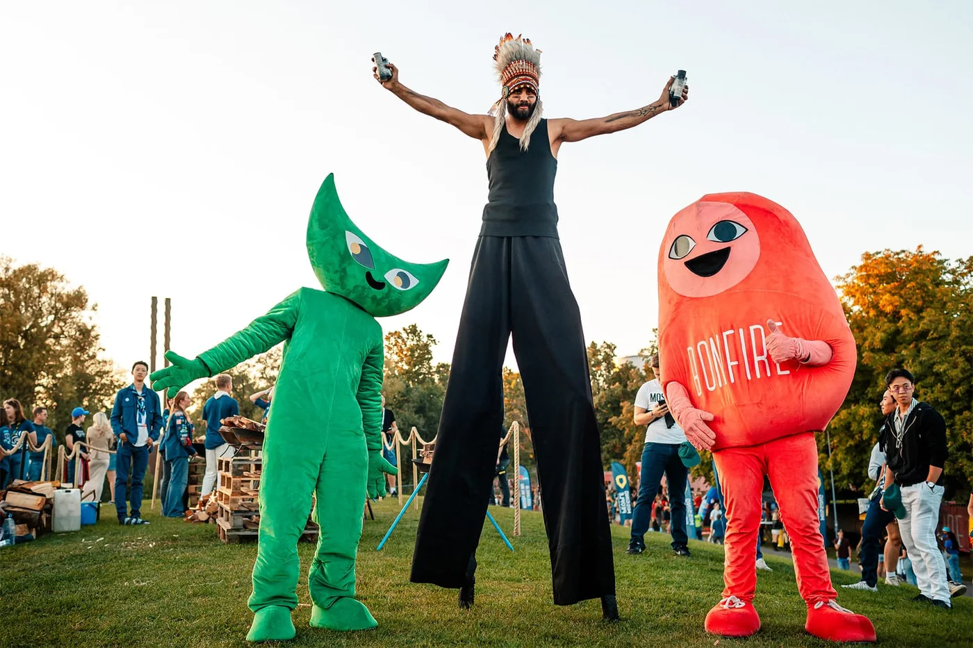 Bonfire Festival – scene og publikum